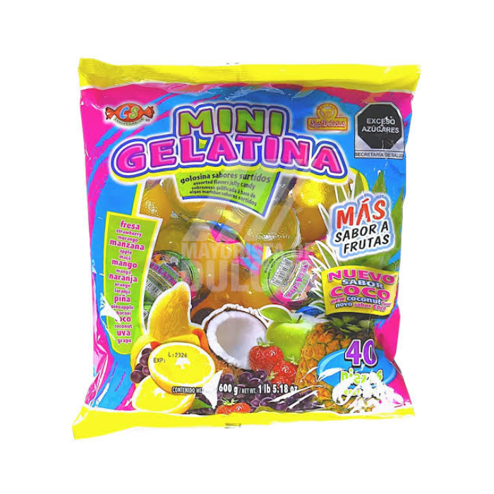 Mini Gelatina Bolsa 20 Piezas