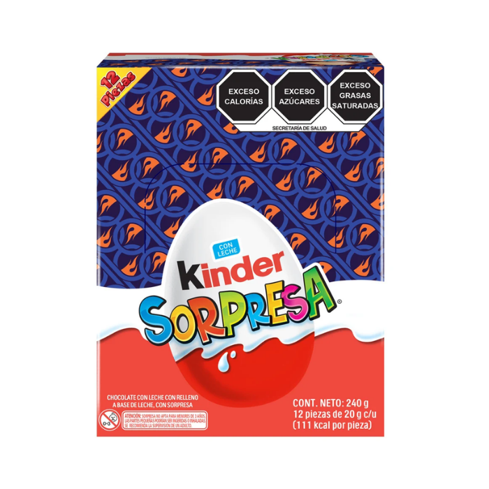 Kinder Sorpresa T12 Hot Wheels 12 Piezas