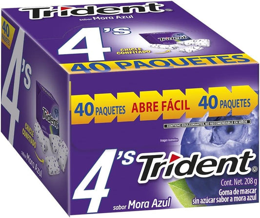 TRIDENT 4´s MORA AZUL 40/40