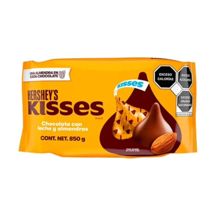 Bolsa Hershey's Kisses Almendra 850 Gramos