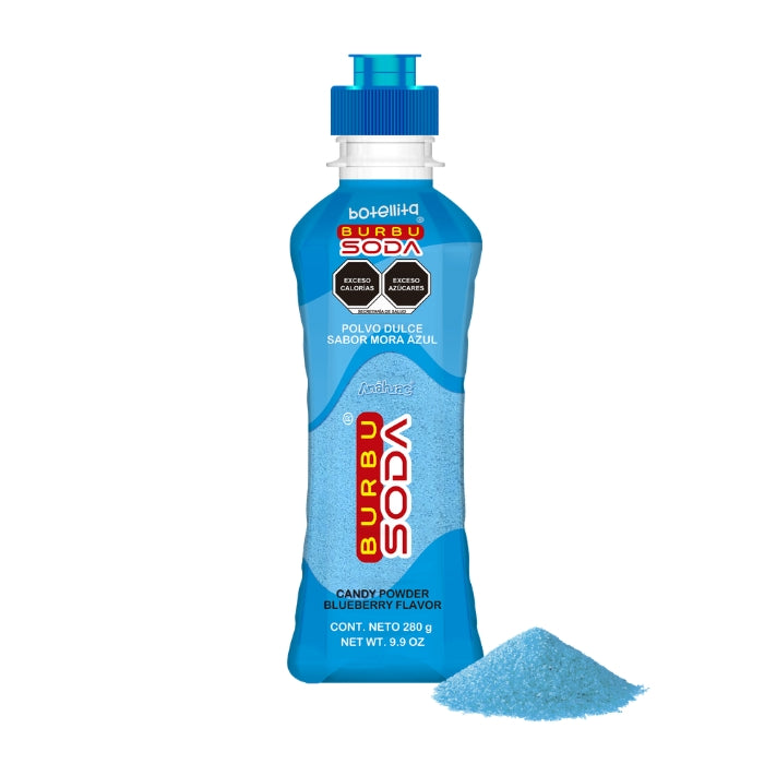 Botellita Burbusoda Mora Azul 230 Gramos