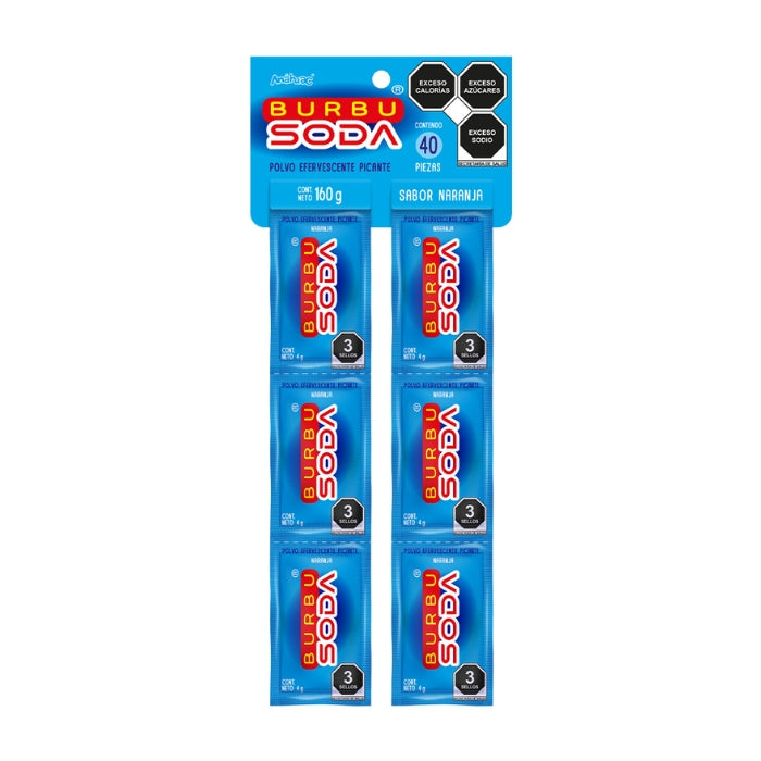 Burbusoda Naranja Solapa 40 Piezas
