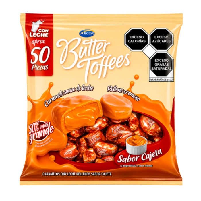 Butter Toffee Cajeta 50 Piezas 300 Gramos
