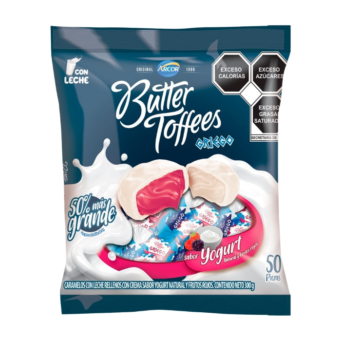 Butter Toffee Griego 50 Piezas 300 Gramos