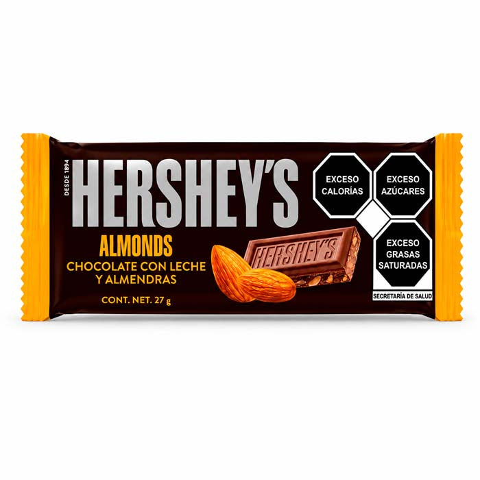 Barra Hershey's Almendra 27 Gramos 6 Piezas