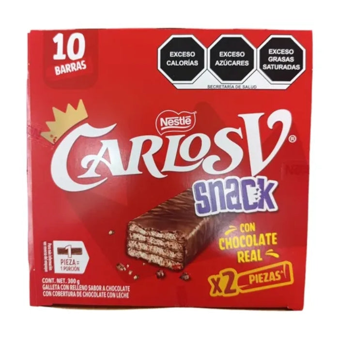 Carlos V Choco Galleta Duo Snack 10 Piezas