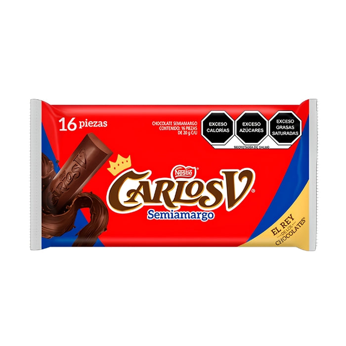 Carlos V Semi Amargo 16 Piezas