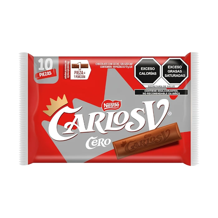 Carlos V Sin Azúcar 10 Piezas