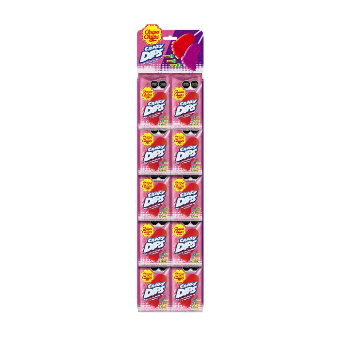 Crazy Dips Fresa 10 Piezas