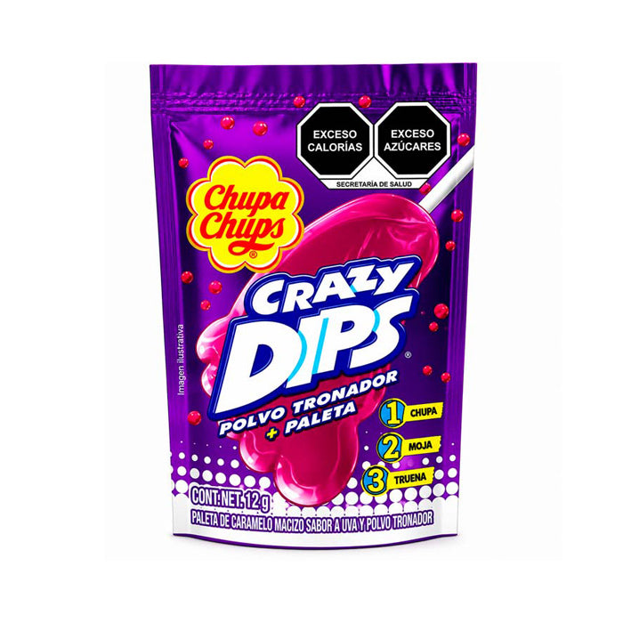CRAZY DIPS UVA 18 TIRAS C/10 PZAS
