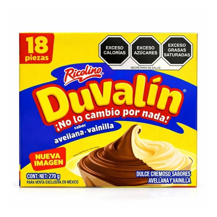 Duvalín Avellana Vainilla 18 Piezas
