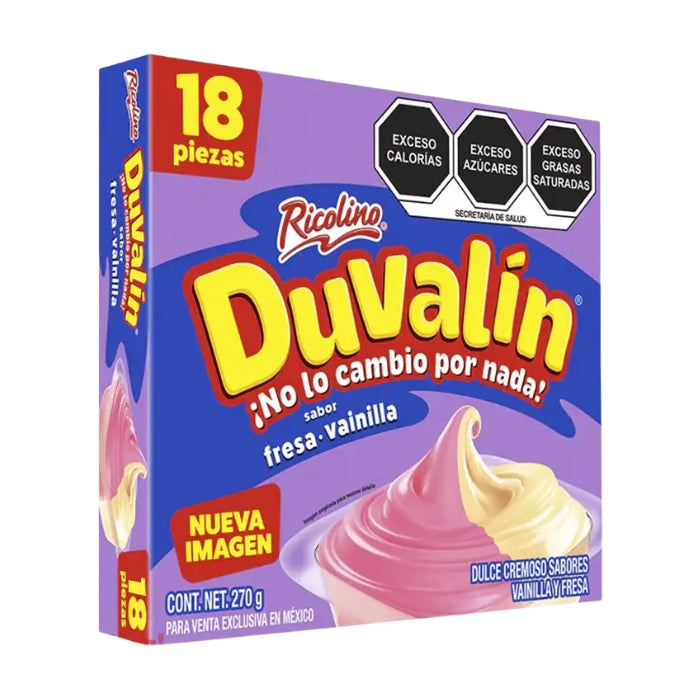 Duvalín Fresa Vainilla 18 Piezas