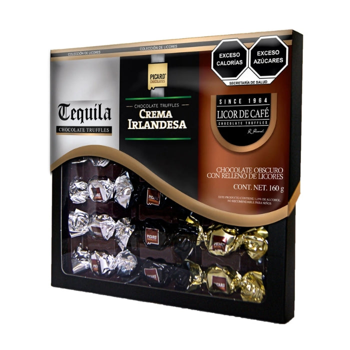 Estuche Chocolate Relleno Licores 160 Gramos