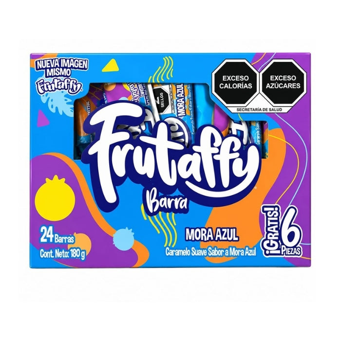 Frutaffy Mora Azul 24 Piezas + 6 Gratis