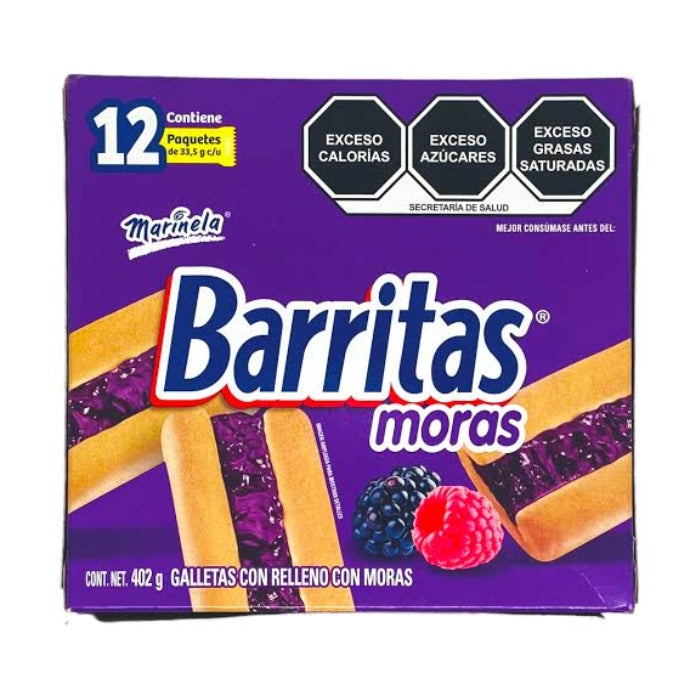 Galleta Barritas Mora 12 Piezas