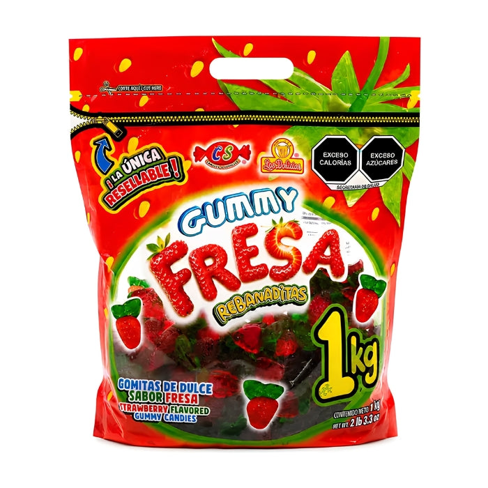 Gummy Fresa Rebanaditas 1 Kilogramo