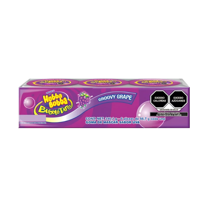 Hubba Bubba Rollo Uva 6 Piezas