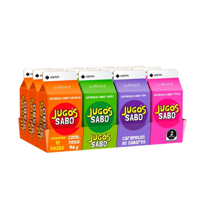 Jugos de Sabores 12 Piezas