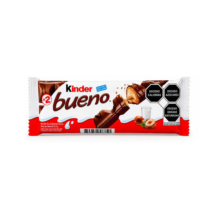 KINDER BUENO T2 12 DPLY 10 PAQ DE 43 GR