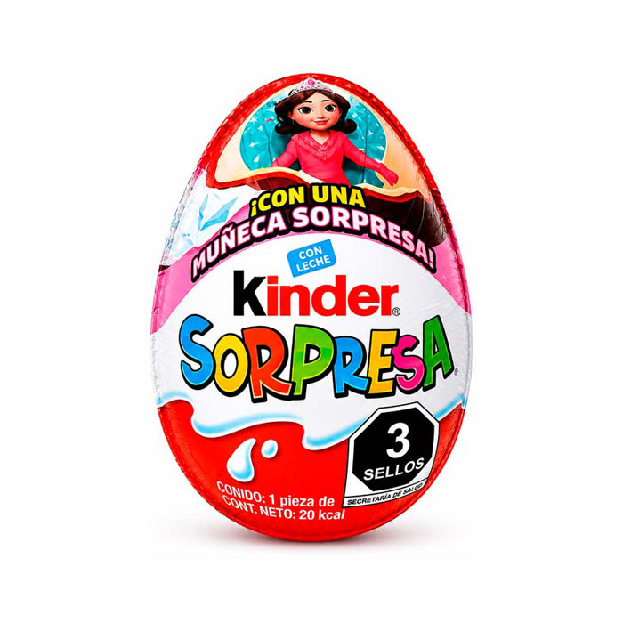 KINDER SORPRESA T12 MUÑECAS 8 C/12 PZAS