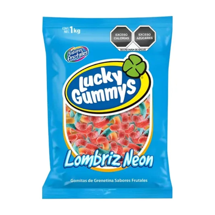 Lombrices Brillantes Lucky Gummys 1 Kilogramo