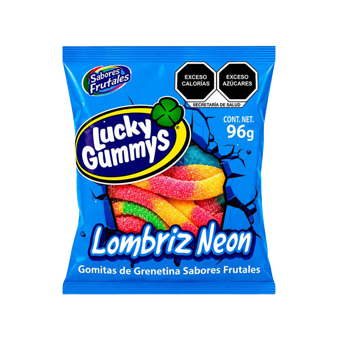 LOMBRIZ NEON LUCKY C/12 BLS DE 96 GR
