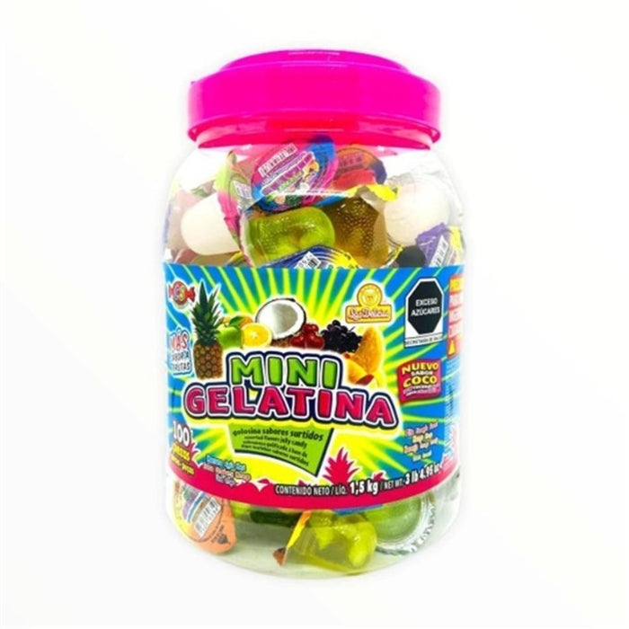 Mini Gelatina Vitrolero 100 Piezas