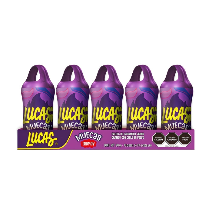 Muecas Chamoy 24 Charolas con 10 Piezas
