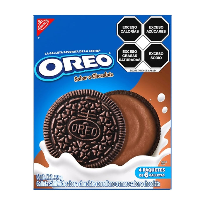 Oreo Chocolate 4 Paquetes 6 Galletas