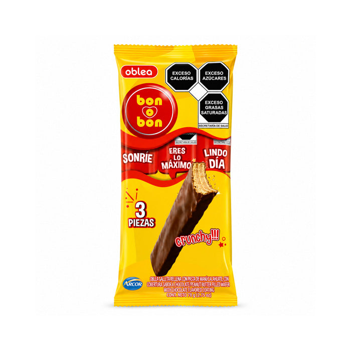 OBLEA BON O BON CHOCO 32 DPLY C/3 PZAS