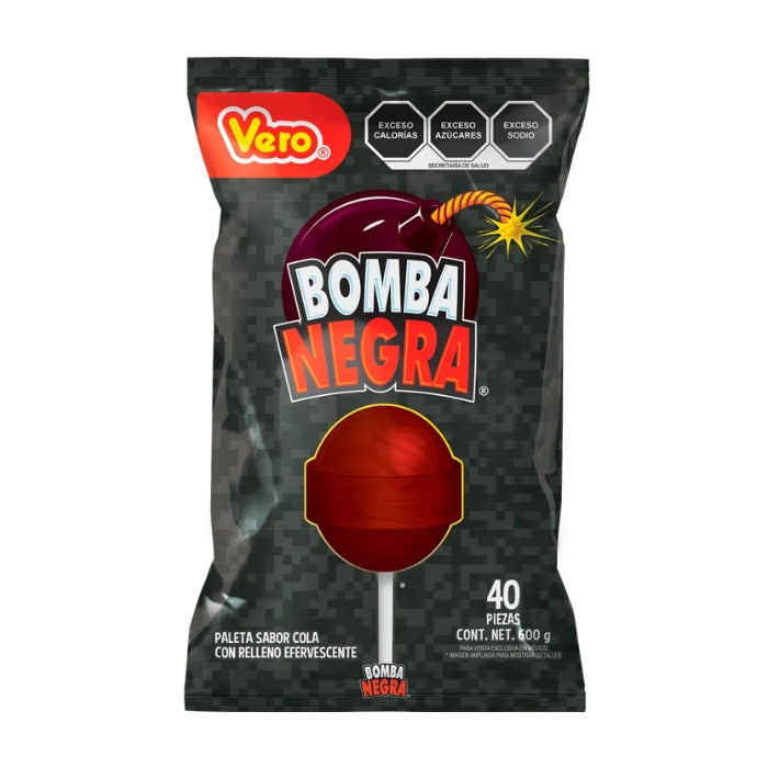 Paleta Bomba Negra 40 Piezas