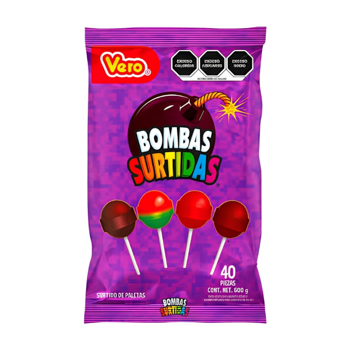 Paleta Bomba Surtida 40 Piezas