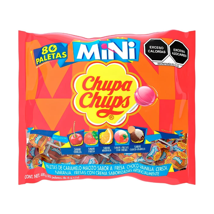 Paleta Mini Chups 80 Piezas