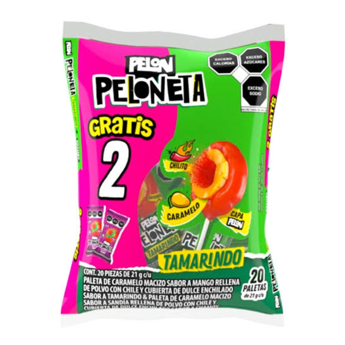 Peloneta Tamarindo Promo 18 + 2 Piezas