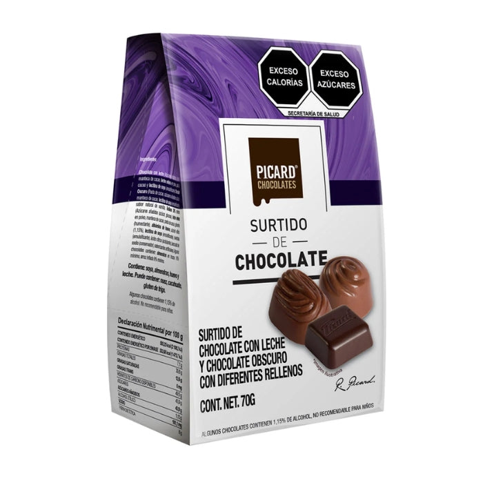 Pirámide Chocolate Surtido 70 Gramos