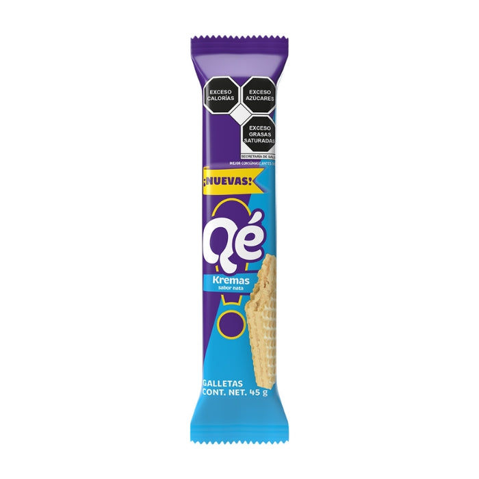 Qe Kremas Sabor Nata 128 Gramos 9 Piezas