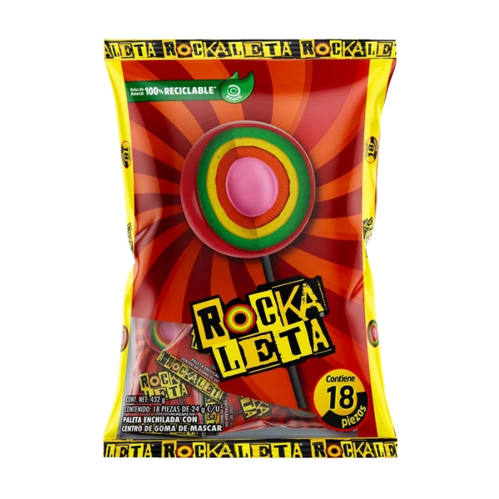 Rockaleta Sonric's 24 Gramos 10 Paquetes con 18 Piezas