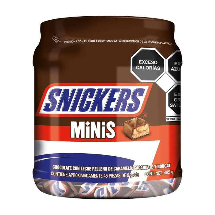 Snickers Mini Vitrolero con 45 Piezas