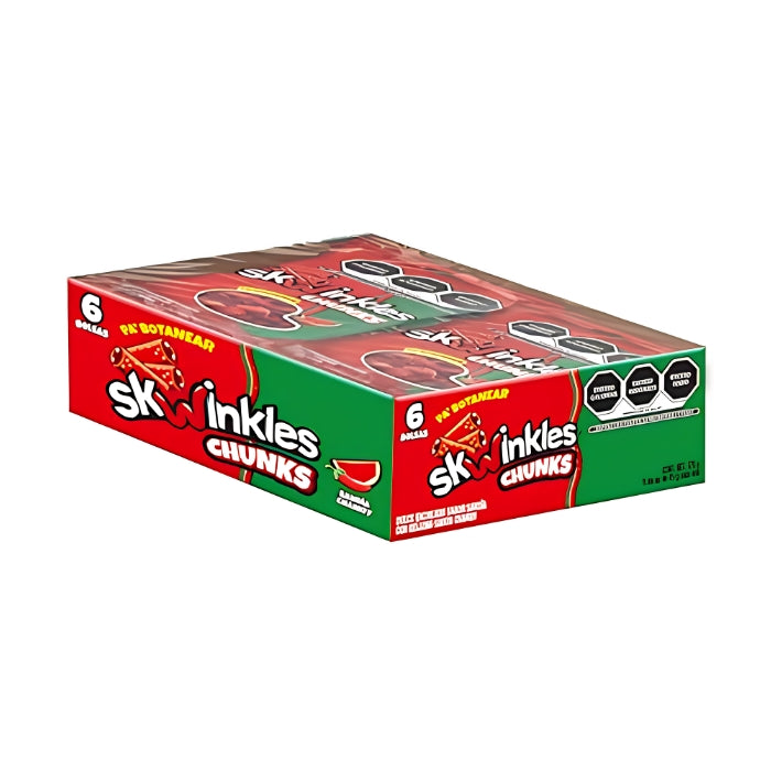 Skwinkles Chunk Sandía Chamoy 6 Piezas de 45 Gramos