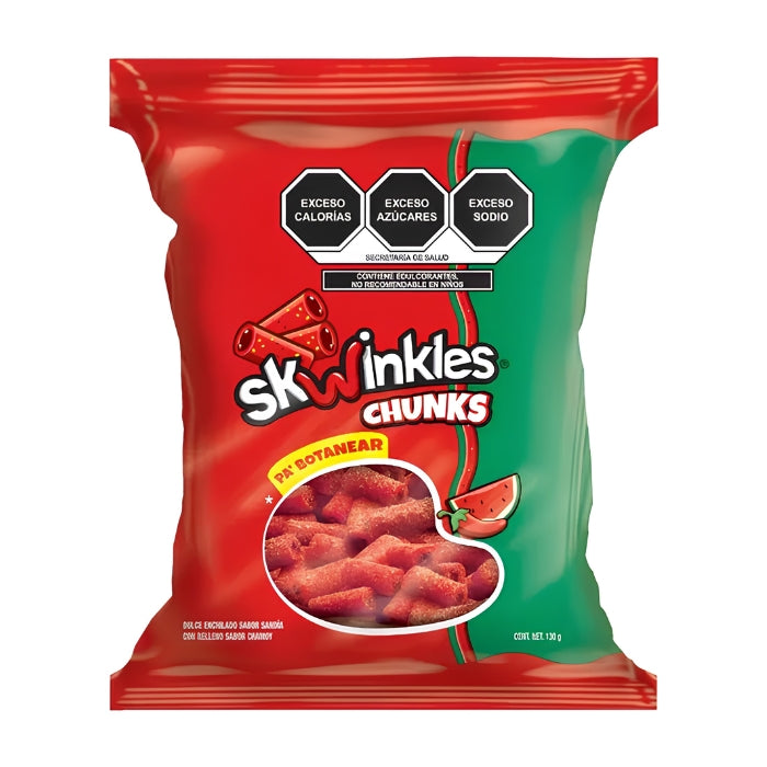Skwinkles Chunk Sandía Chamoy 130 Gramos