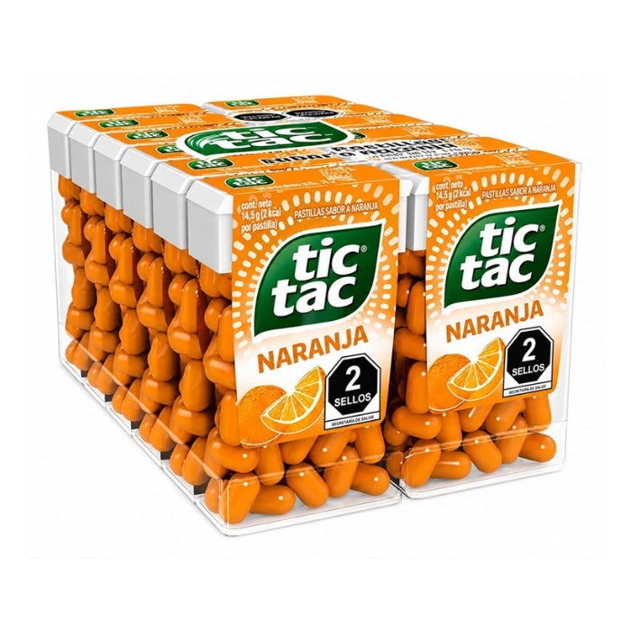 Tic Tac Naranja 12 Piezas