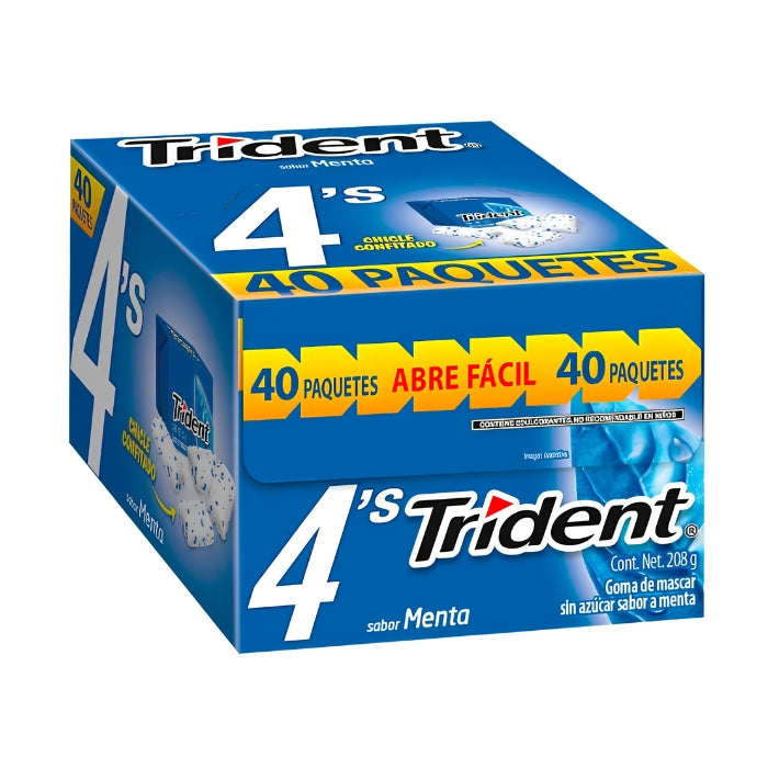 Trident 4's Menta 40 Piezas