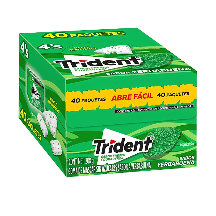 Trident 4's Yerbabuena Jirafa 40+4 Piezas