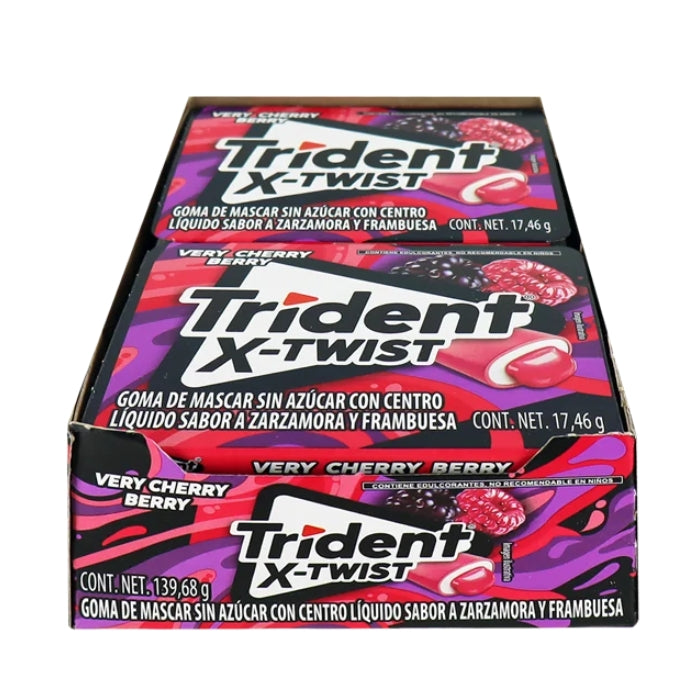 Trident Twist Redberry 18 Displays con 8 Piezas