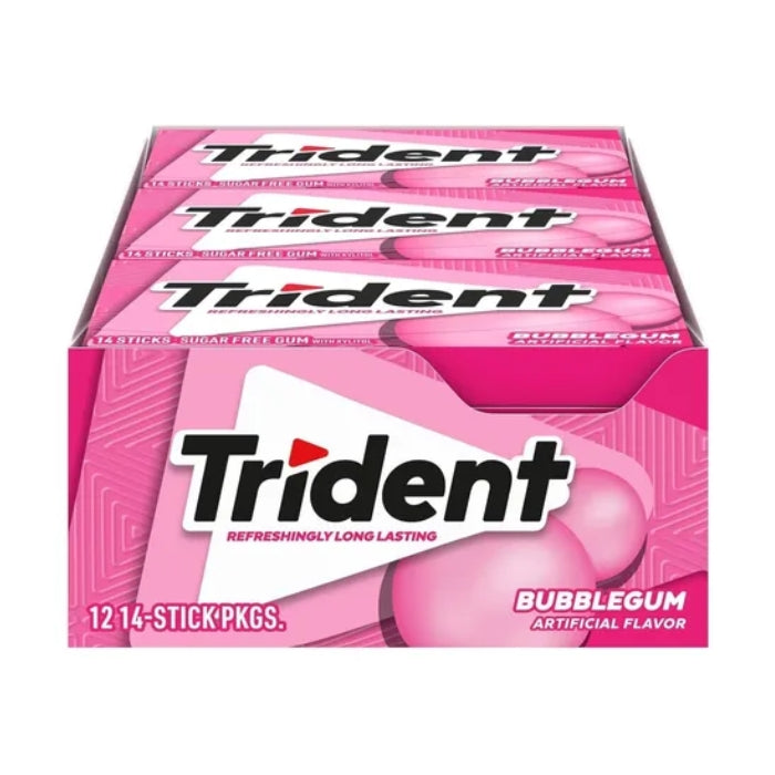 Trident Value Pack 18's Cool Bubble 30.6 Gramos 12 Displays con 12 Piezas