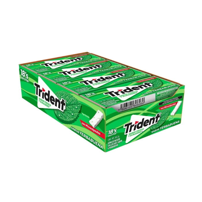 Trident Value Pack Yerbabuena 12 Piezas
