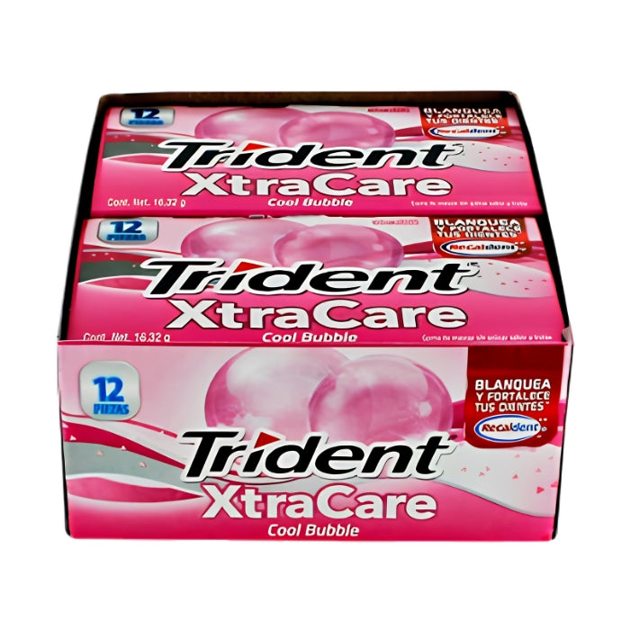 Trident Xtra Care Cool Bubble 32 Displays con 12 Piezas