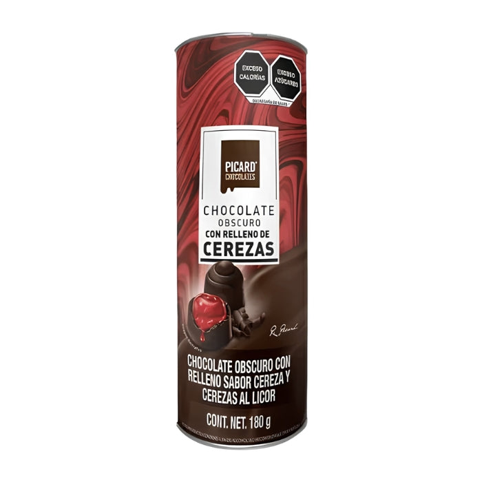 Tubo Chocolate Cereza Amargo 180 Gramos