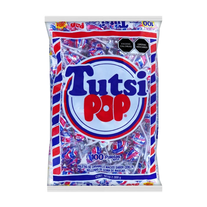 Tutsi Pop 20 Gramos 6 Bolsas con 100 Piezas