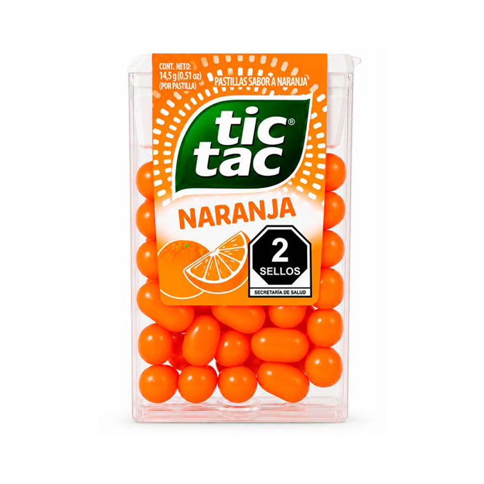 TIC TAC NARANJA 12 DPLY C/12 PZAS